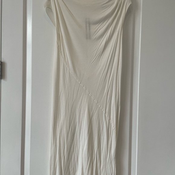 Rick Owens " Vicious " Pearl SS 2014 Ivory Draped Body Con T Shirt Dress - Picture 5 of 8